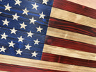 Large American Flag Hidden Gun Storage Cabinet (Red and Blue)-Bluelinescg Safety and Security Products and Services