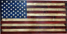 Large American Flag Hidden Gun Storage Cabinet (Red and Blue)-Bluelinescg Safety and Security Products and Services