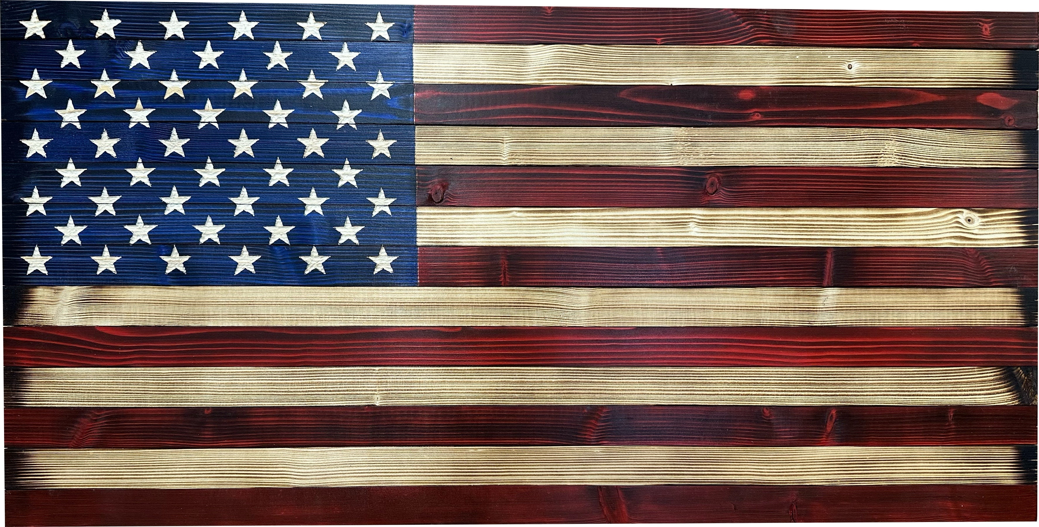 Large American Flag Hidden Gun Storage Cabinet (Red and Blue)-Bluelinescg Safety and Security Products and Services