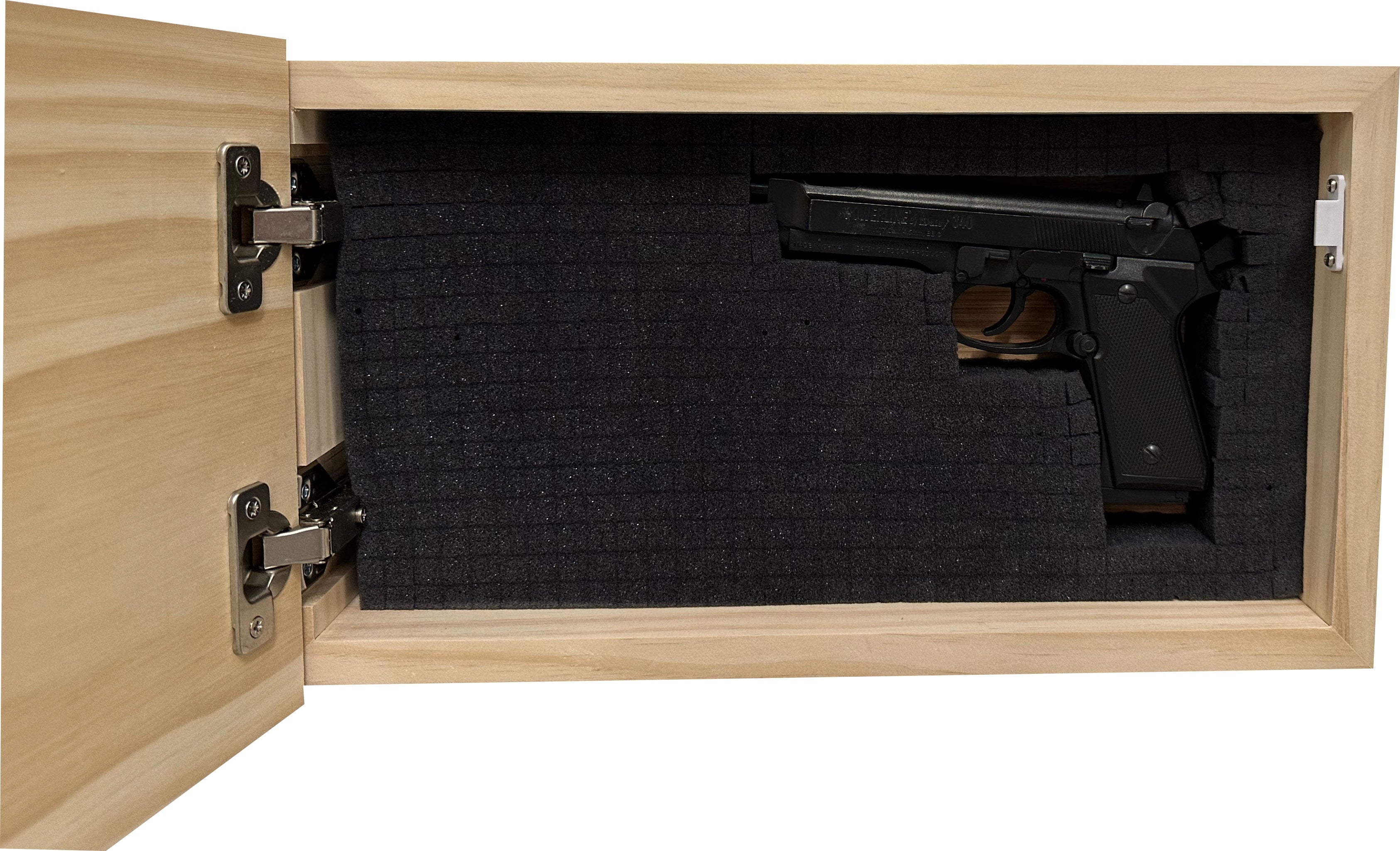 American Flag Decorative & Secure Wall-Mounted Gun Cabinet (Red & Blue)-Bluelinescg Safety and Security Products and Services