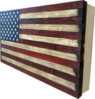 Large American Flag Hidden Gun Storage Cabinet (Red and Blue)-Bluelinescg Safety and Security Products and Services
