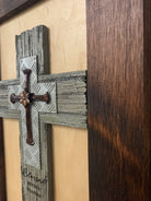 Blessed Beyond Measure Cross Decorative Wall-Mounted Secure Gun Cabinet-Bluelinescg Safety and Security Products and Services