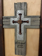 Blessed Beyond Measure Cross Decorative Wall-Mounted Secure Gun Cabinet-Bluelinescg Safety and Security Products and Services