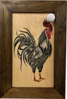 Hidden Gun Cabinet Farmhouse Rooster Art Wall Decoration - Secure Gun Safe by Bellewood Designs-Bluelinescg Safety and Security Products and Services