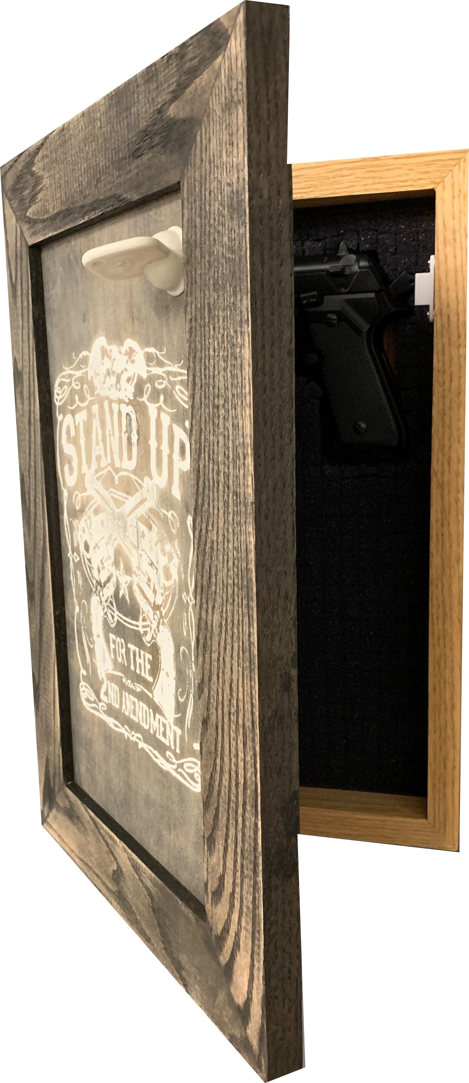 Stand Up for the 2nd Amendment Hidden Gun Storage Firearm Concealment Wall Decor-Bluelinescg Safety and Security Products and Services