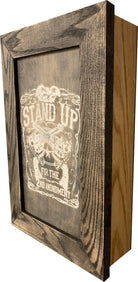 Stand Up for the 2nd Amendment Hidden Gun Storage Firearm Concealment Wall Decor-Bluelinescg Safety and Security Products and Services