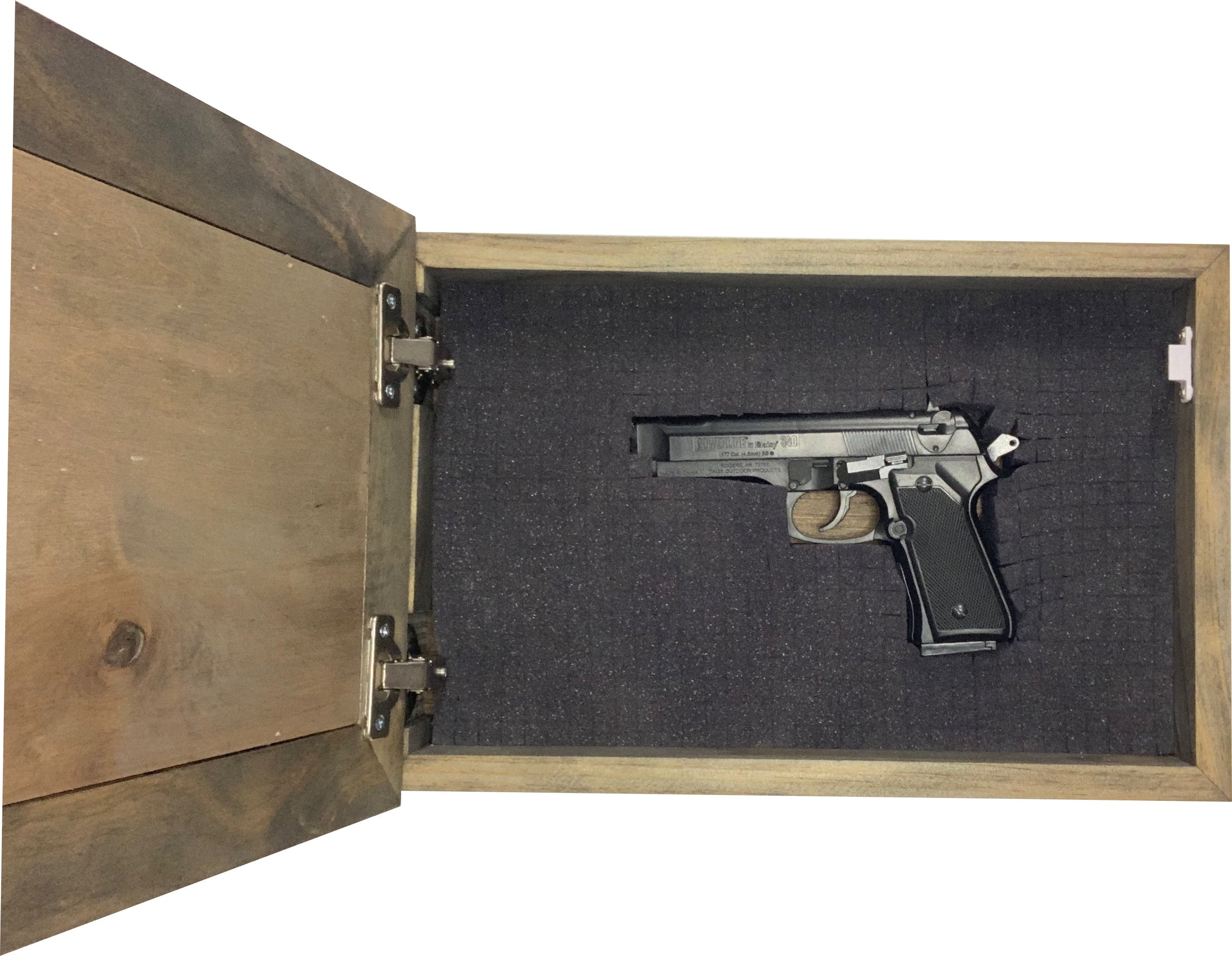 Decorative and Secure Gun Cabinet with Skull & American Flag Design-Bluelinescg Safety and Security Products and Services