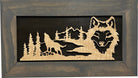 Wall-Mounted Gun Cabinet Wolf Scenery Wall Decoration - Gun Safe To Securely Store Your Gun In Plain Sight-Bluelinescg Safety and Security Products and Services